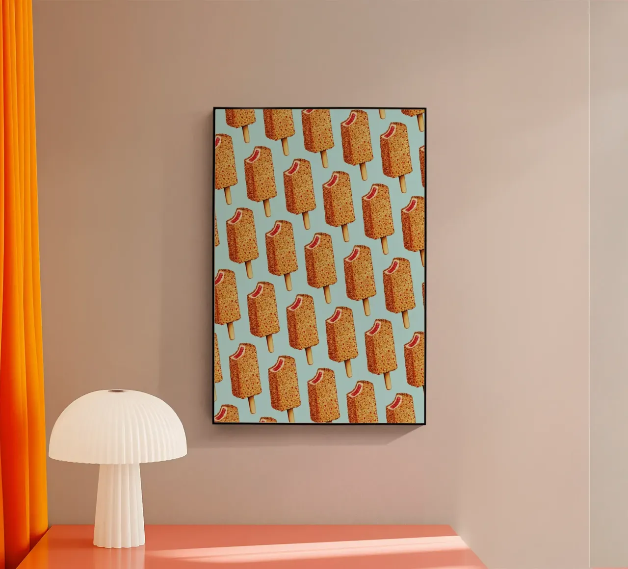 Strawberry Shortcake Popsicle Pattern Acryl-Glas von Kelly Gilleran