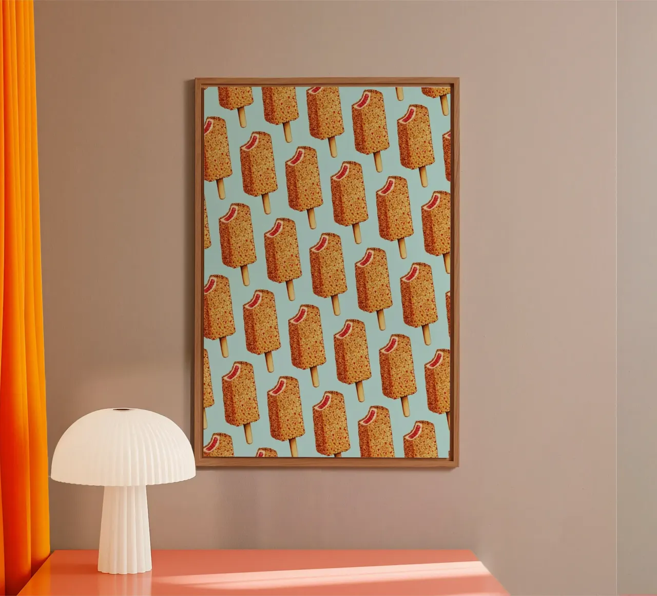 Strawberry Shortcake Popsicle Pattern alluminio dibond da Kelly Gilleran