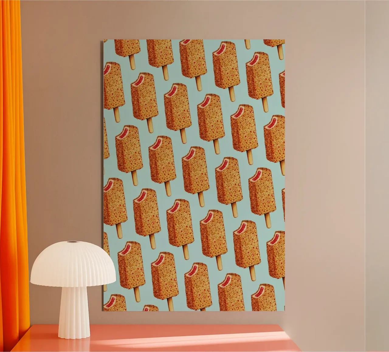 Strawberry Shortcake Popsicle Pattern alluminio dibond da Kelly Gilleran