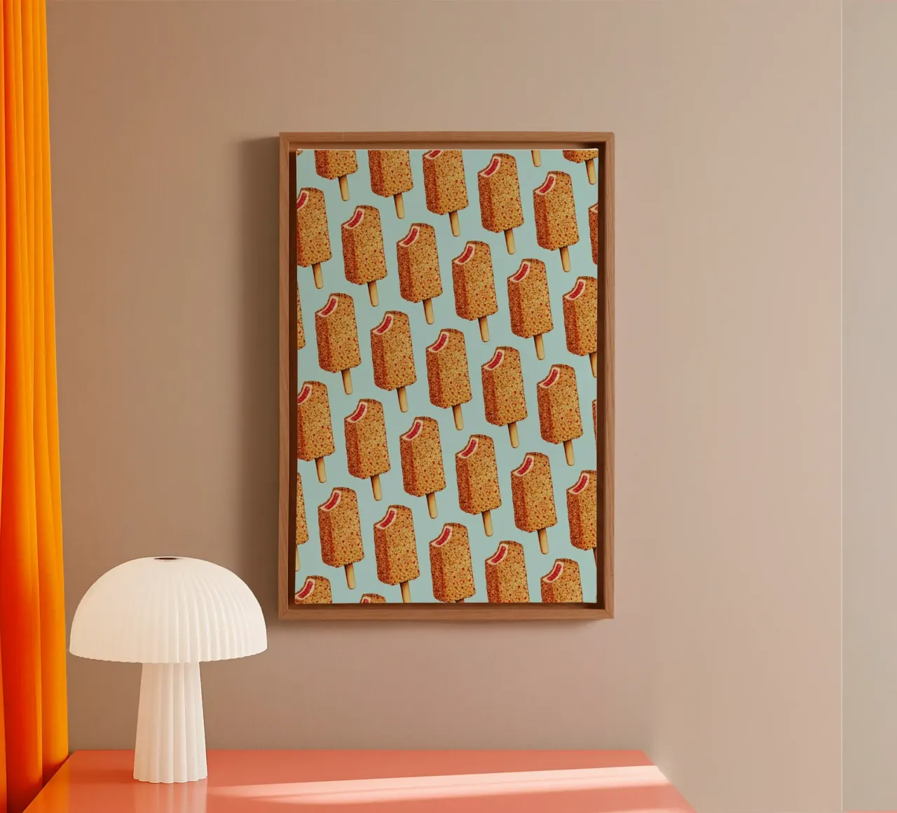 Strawberry Shortcake Popsicle Pattern lienzo de Kelly Gilleran