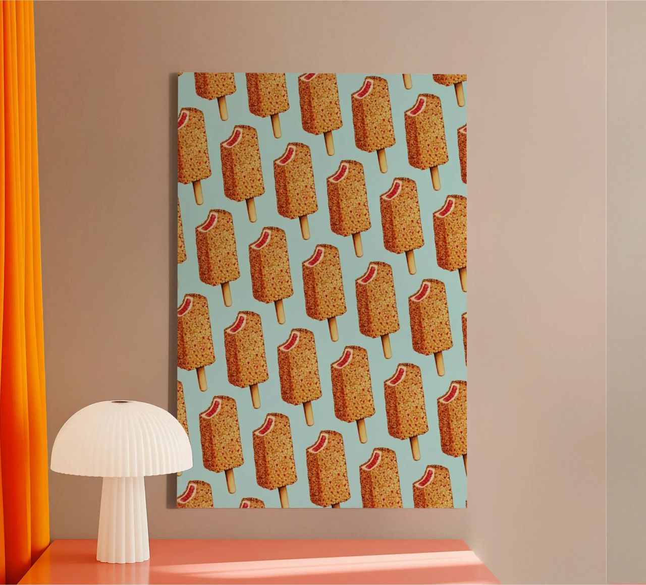 Strawberry Shortcake Popsicle Pattern tela da Kelly Gilleran