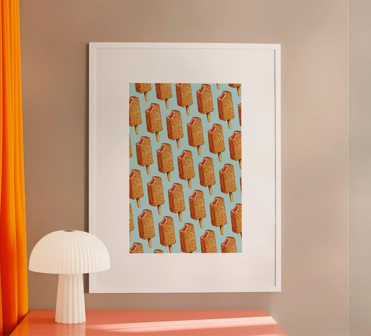 Strawberry Shortcake Popsicle Pattern carta hahnemühle da Kelly Gilleran