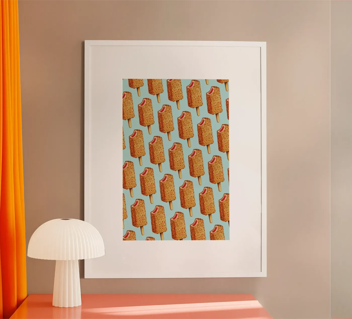 Strawberry Shortcake Popsicle Pattern poster da Kelly Gilleran
