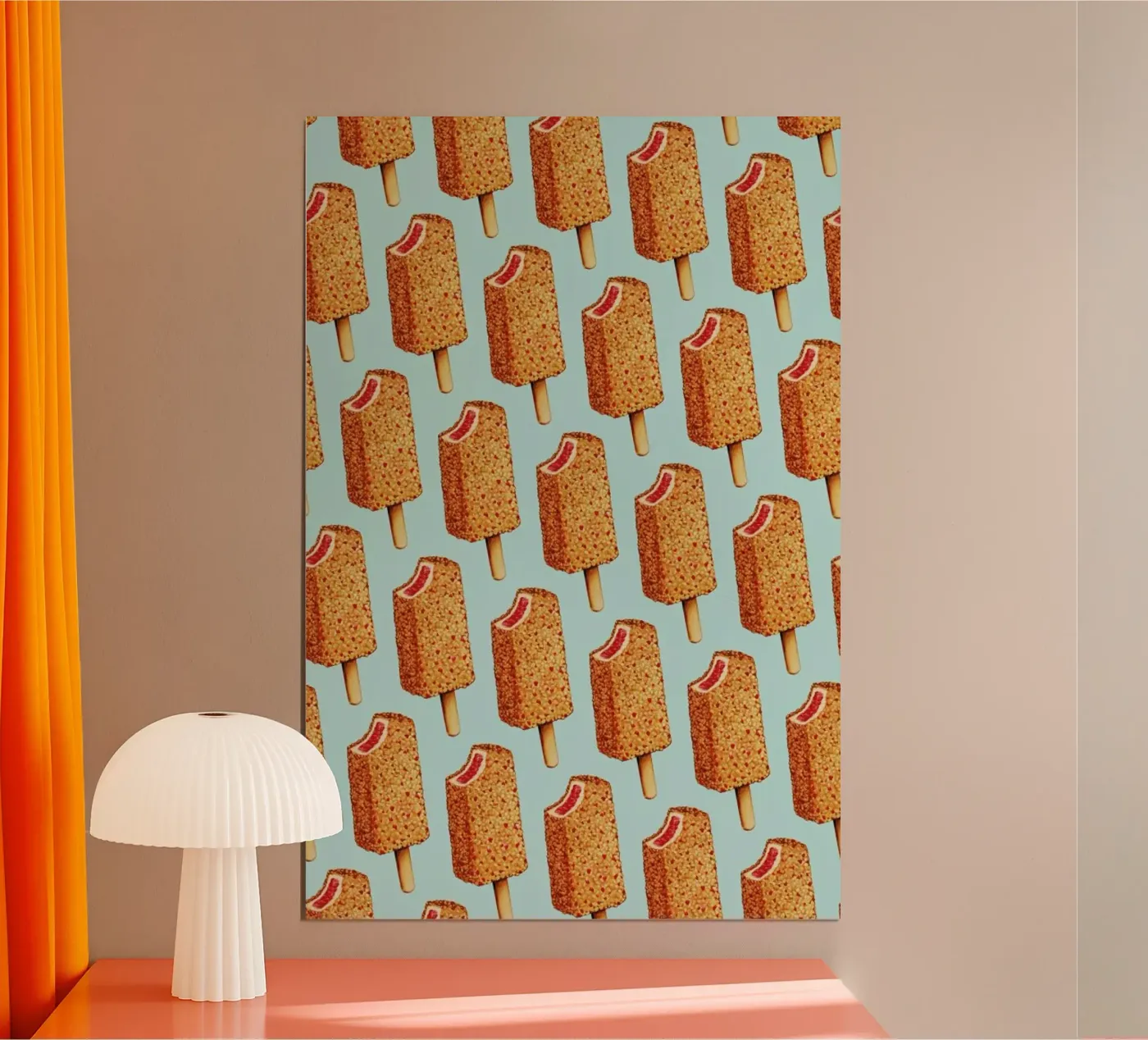 Strawberry Shortcake Popsicle Pattern poster da Kelly Gilleran