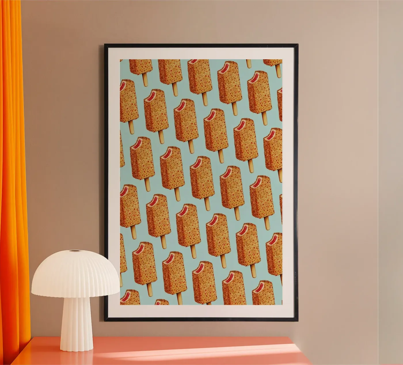 Strawberry Shortcake Popsicle Pattern poster da Kelly Gilleran