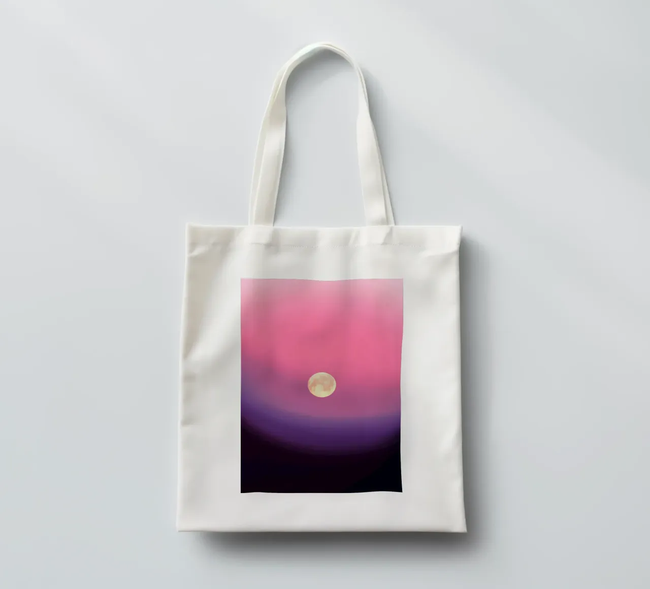 gradient pink and moon borsa in juta da feny