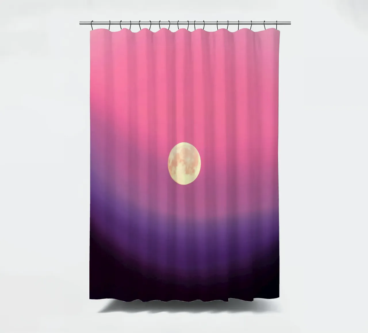 gradient pink and moon tenda da doccia da feny