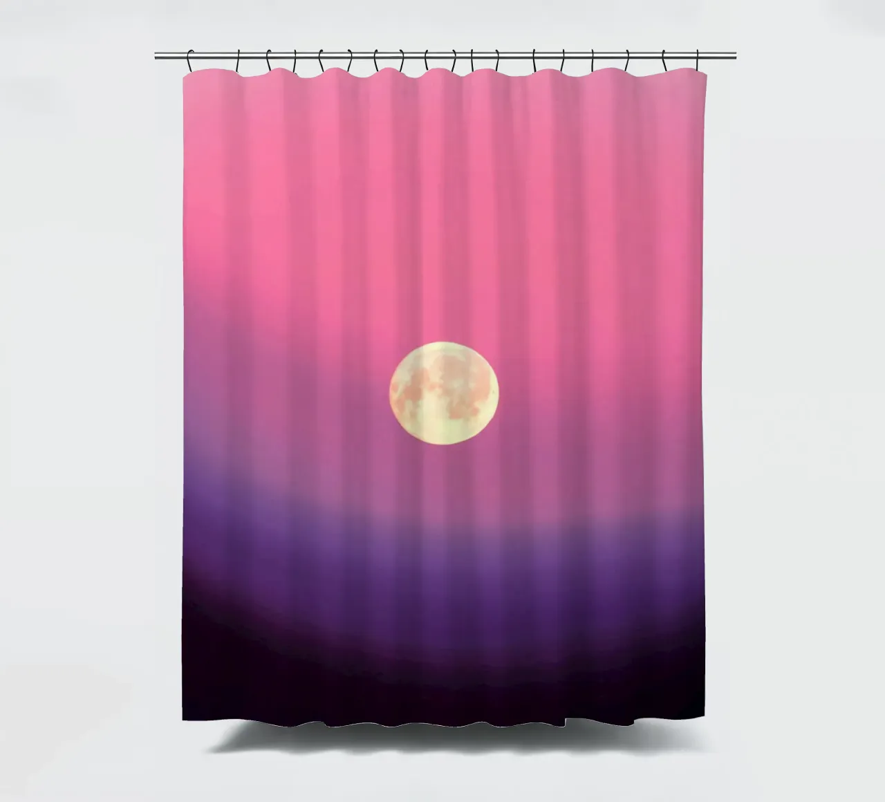 gradient pink and moon tenda da doccia da feny