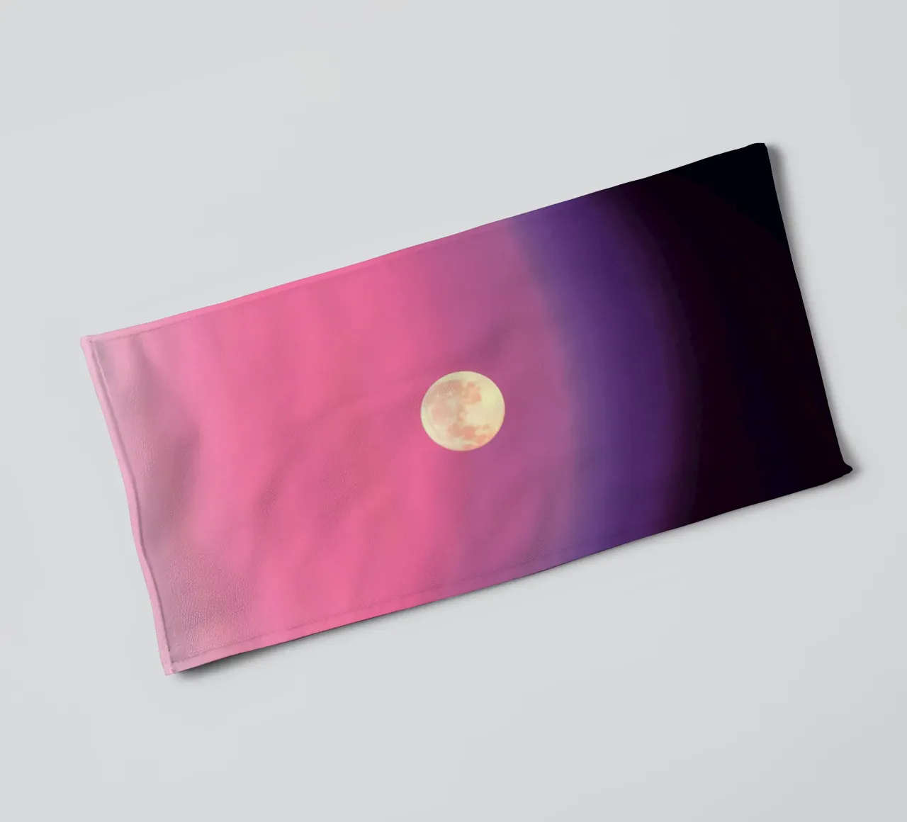 gradient pink and moon asciugamano da bagno da feny