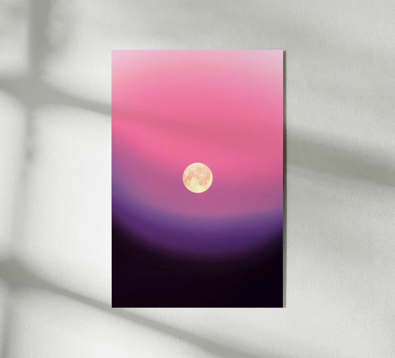 gradient pink and moon plexiglass da feny