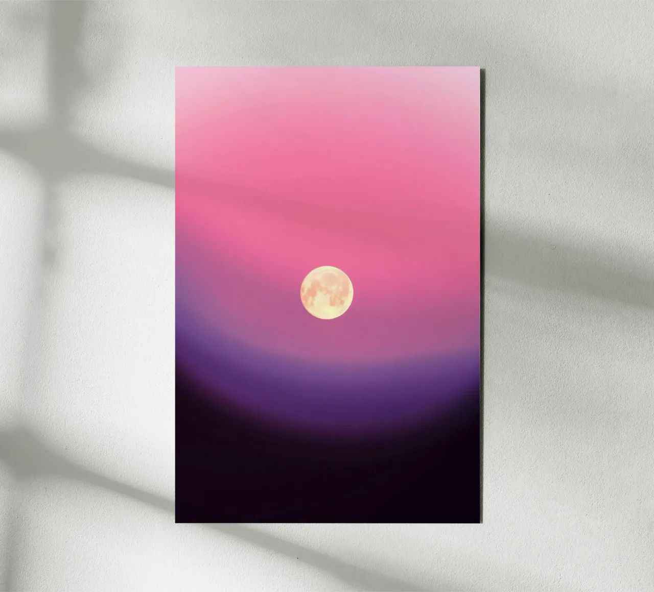 gradient pink and moon alluminio dibond da feny