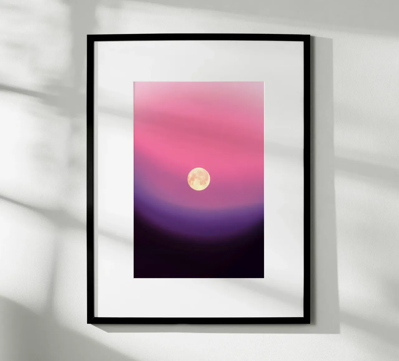 gradient pink and moon carta hahnemühle da feny