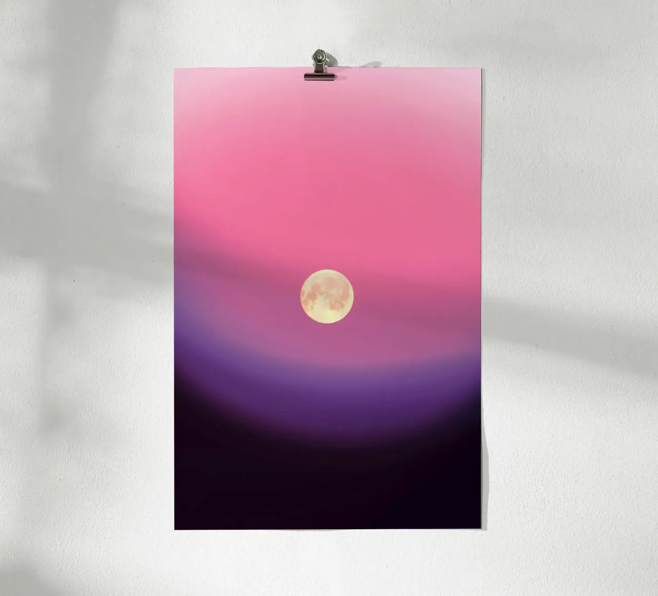 gradient pink and moon carta hahnemühle da feny