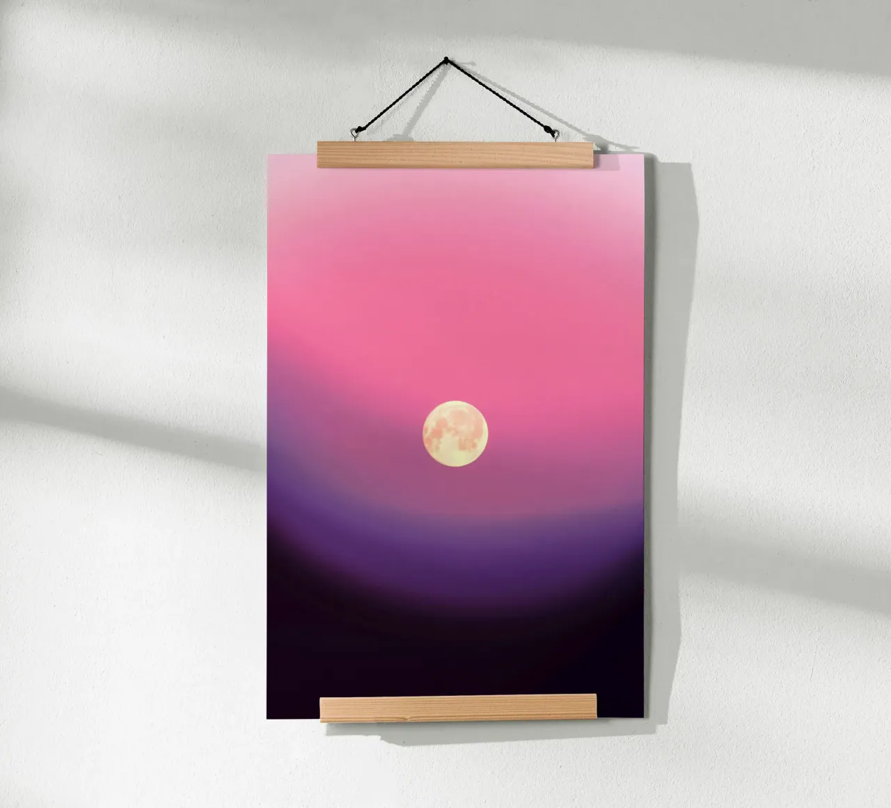 gradient pink and moon carta hahnemühle da feny