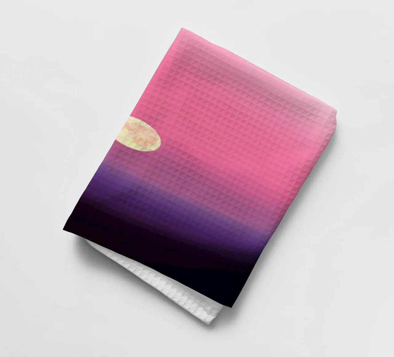 gradient pink and moon canovaccio da cucina da feny