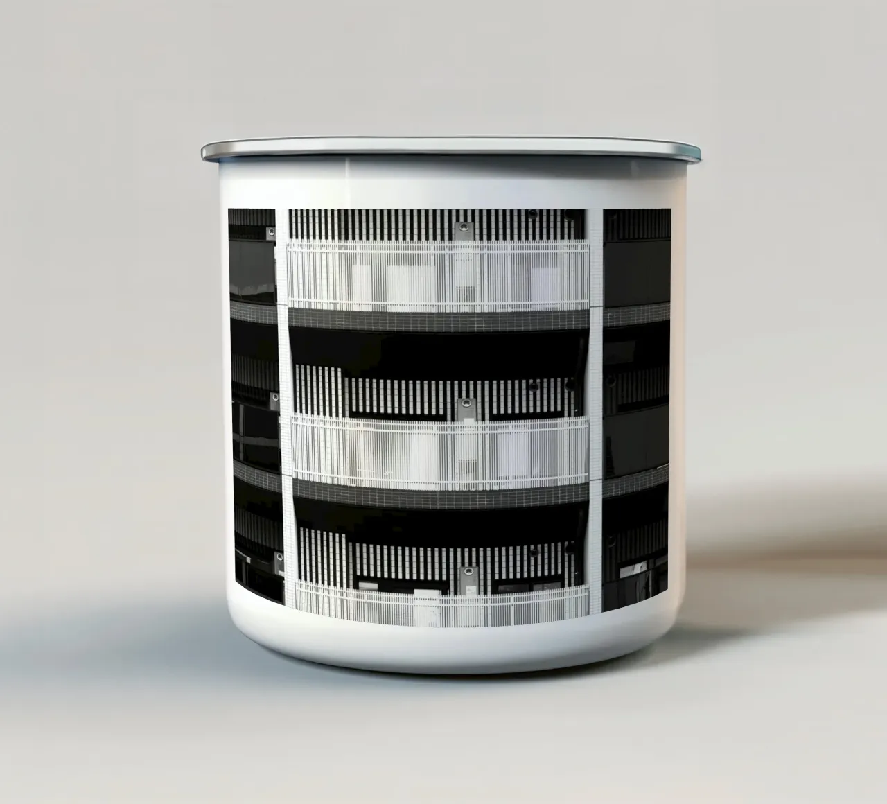 balance building and stage tazza in smalto da feny