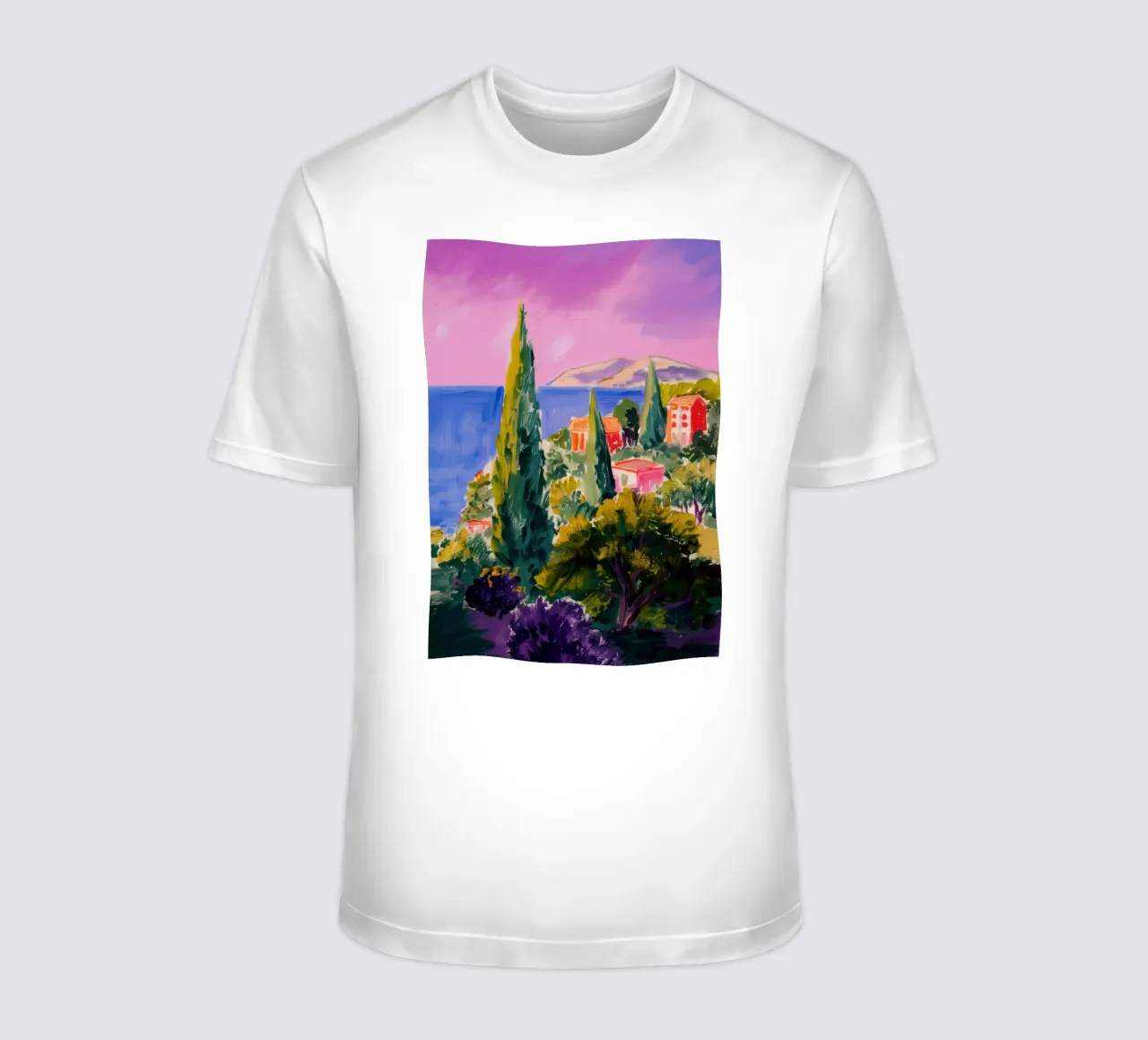 Cliffside Cypress View camiseta de Angkasa Mist