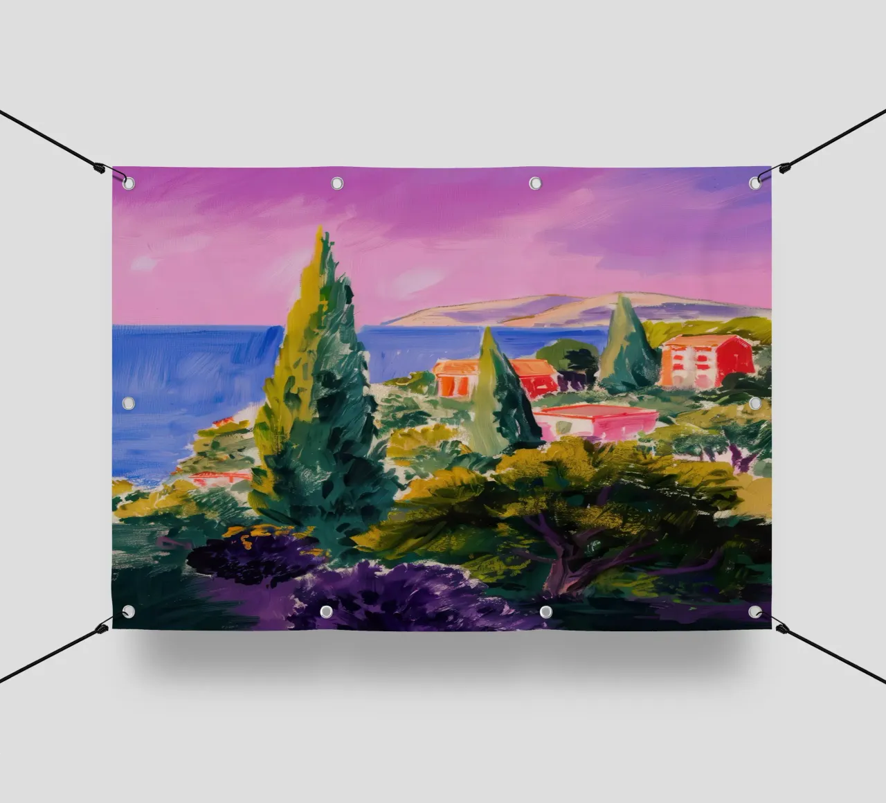 Vista Cliffside Cypress telo in pvc da Angkasa Mist