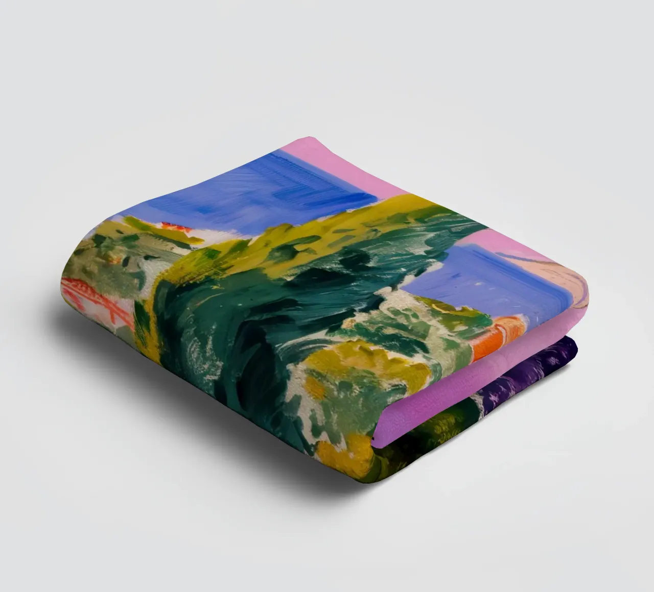 Cliffside Cypress View towel by Angkasa Mist