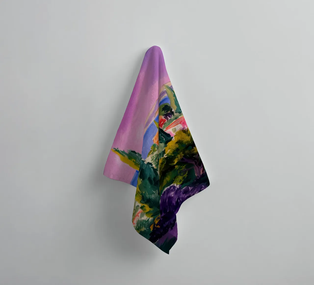 Cliffside Cypress View towel by Angkasa Mist