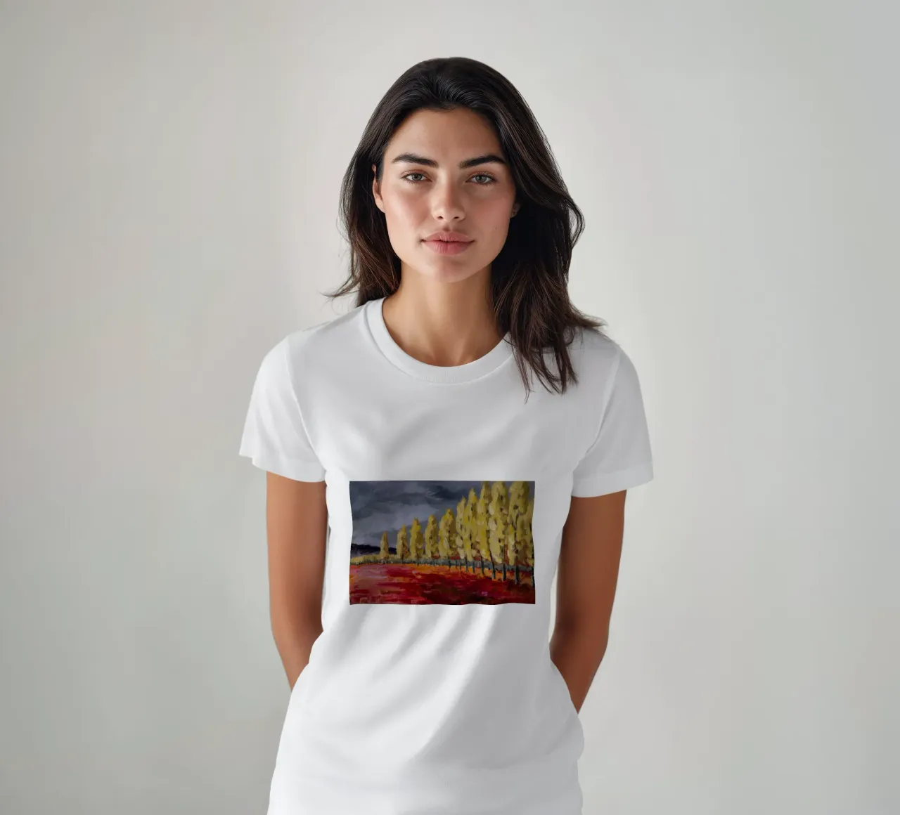 Riflessi d'oro d'autunno t-shirt da Angkasa Mist