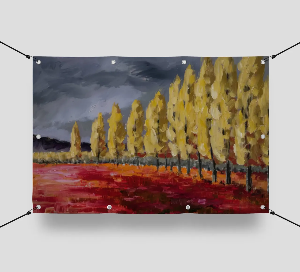 Riflessi d'oro d'autunno telo in pvc da Angkasa Mist