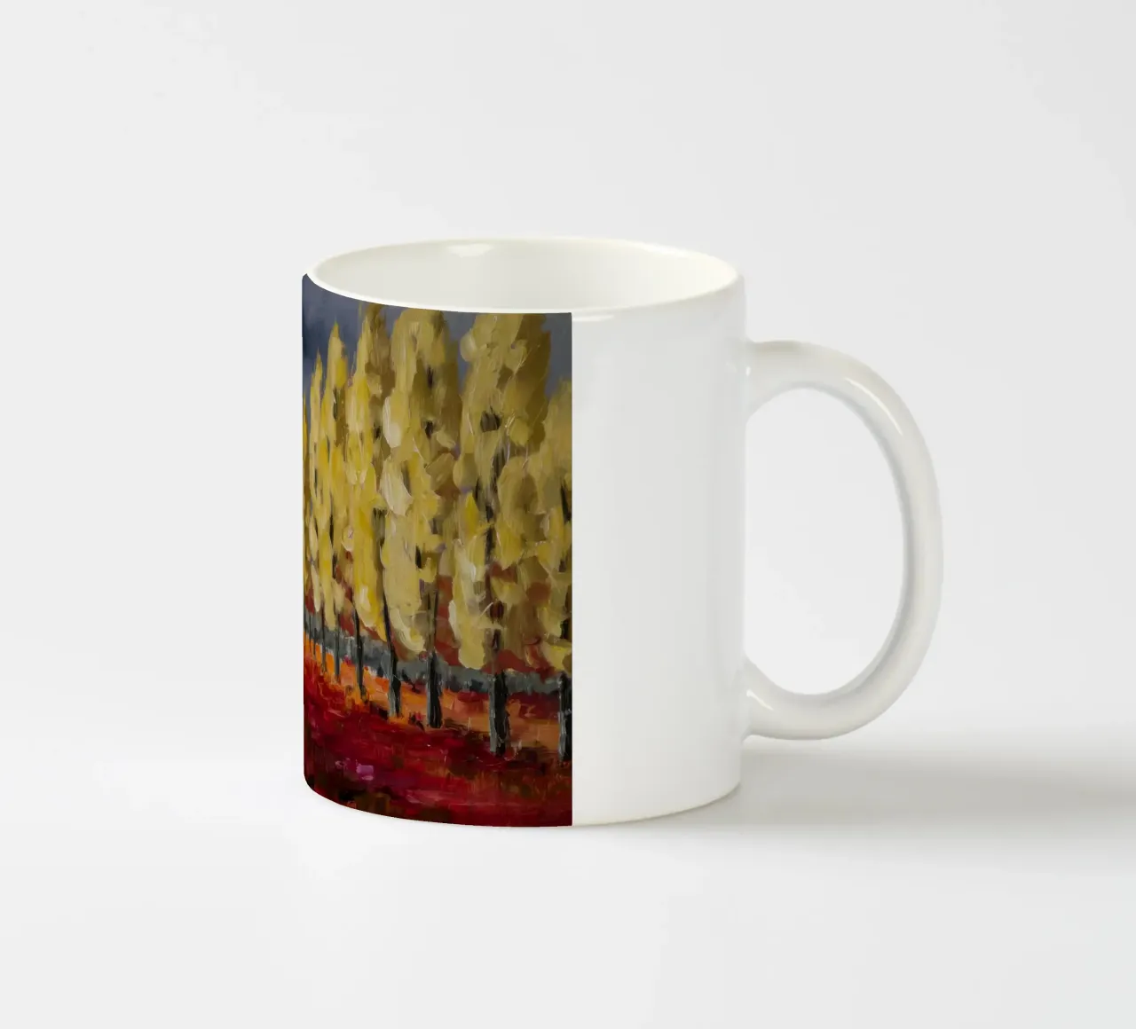Riflessi d'oro d'autunno tazza in ceramica da Angkasa Mist