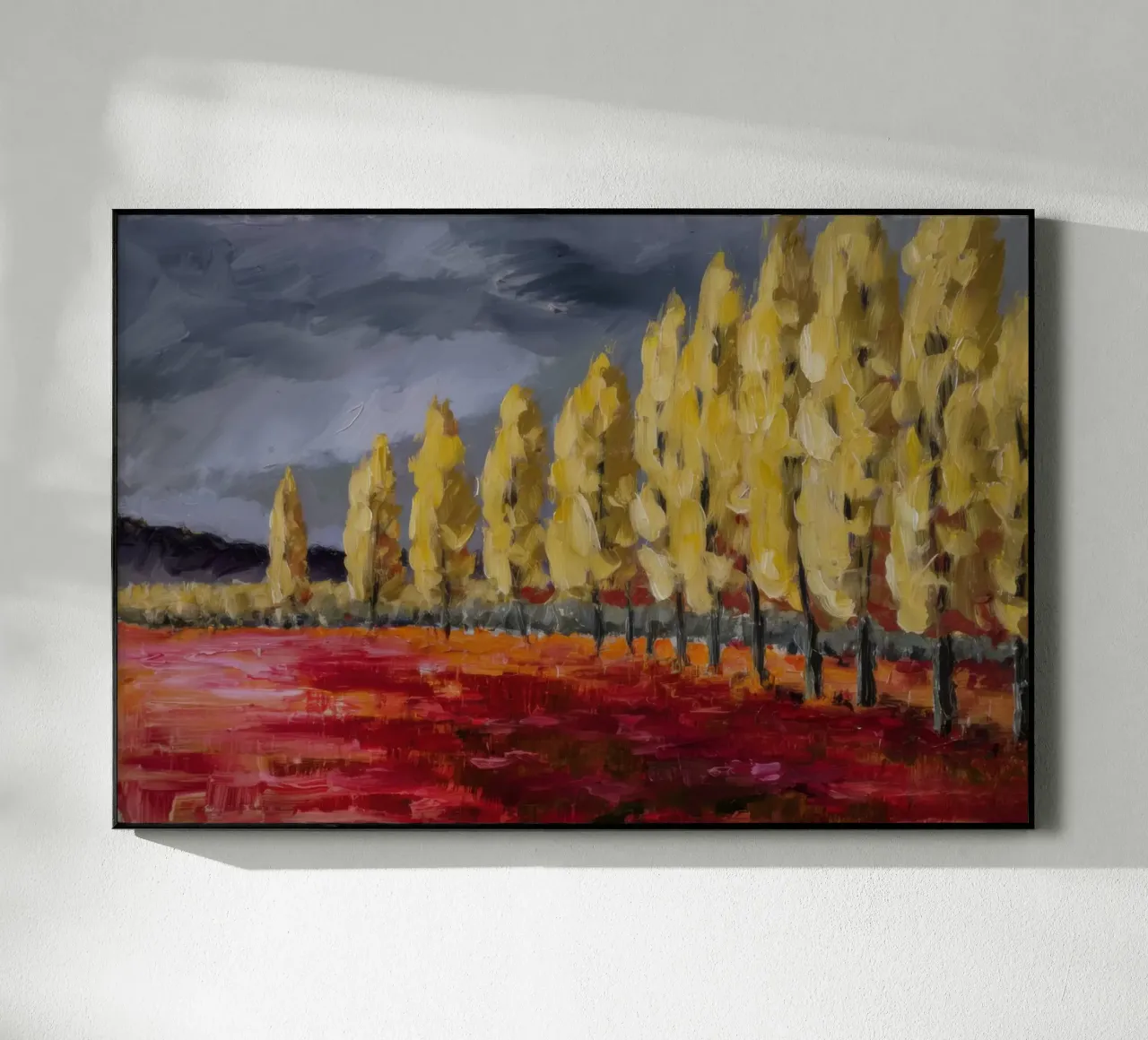 Riflessi d'oro d'autunno plexiglass da Angkasa Mist