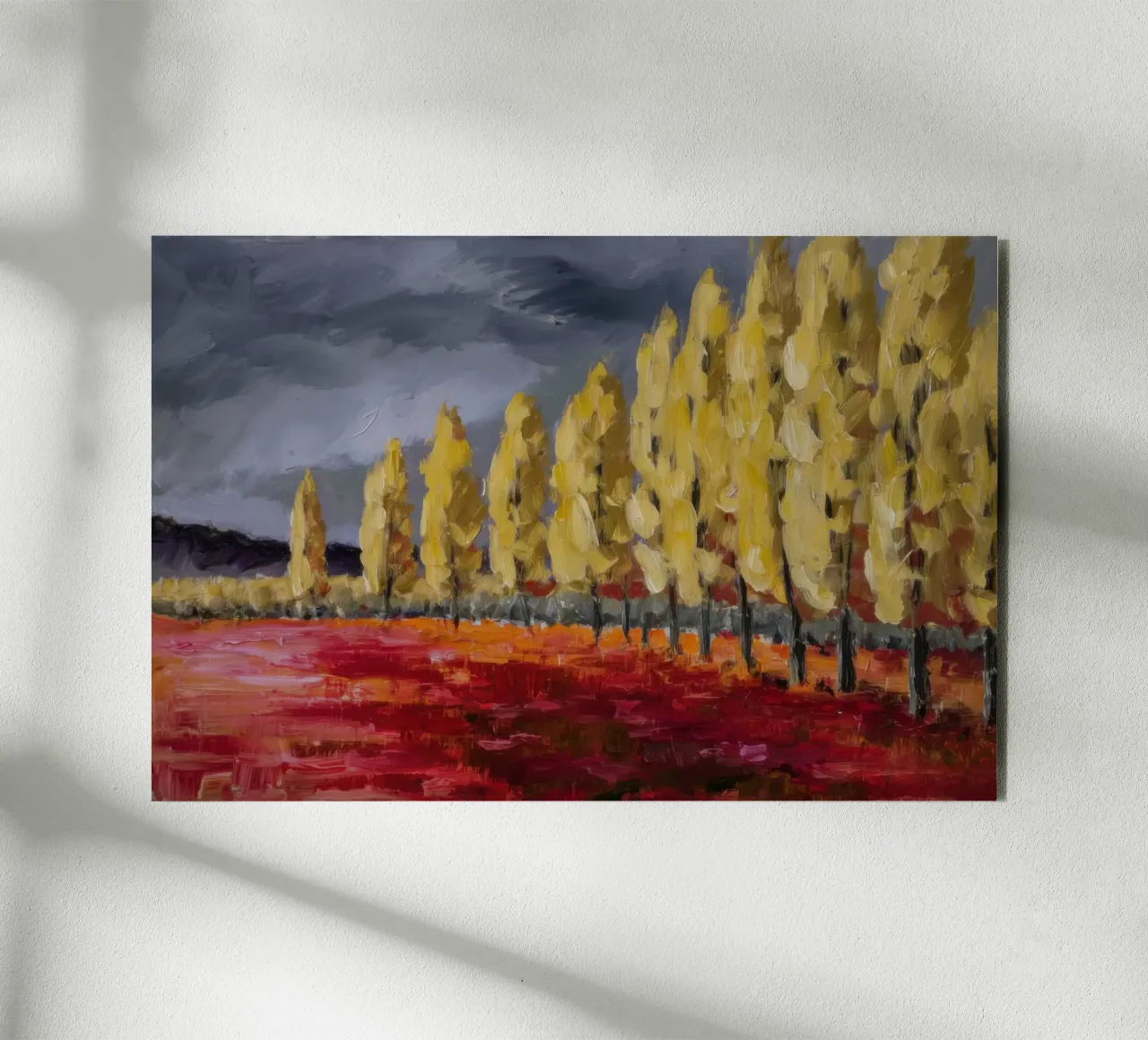 Riflessi d'oro d'autunno alluminio dibond da Angkasa Mist