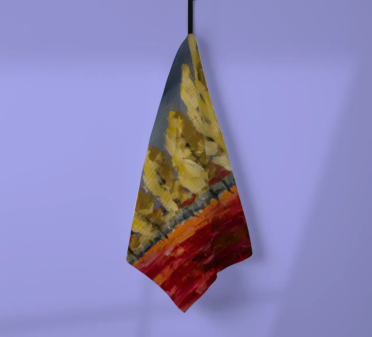 Riflessi d'oro d'autunno canovaccio da cucina da Angkasa Mist