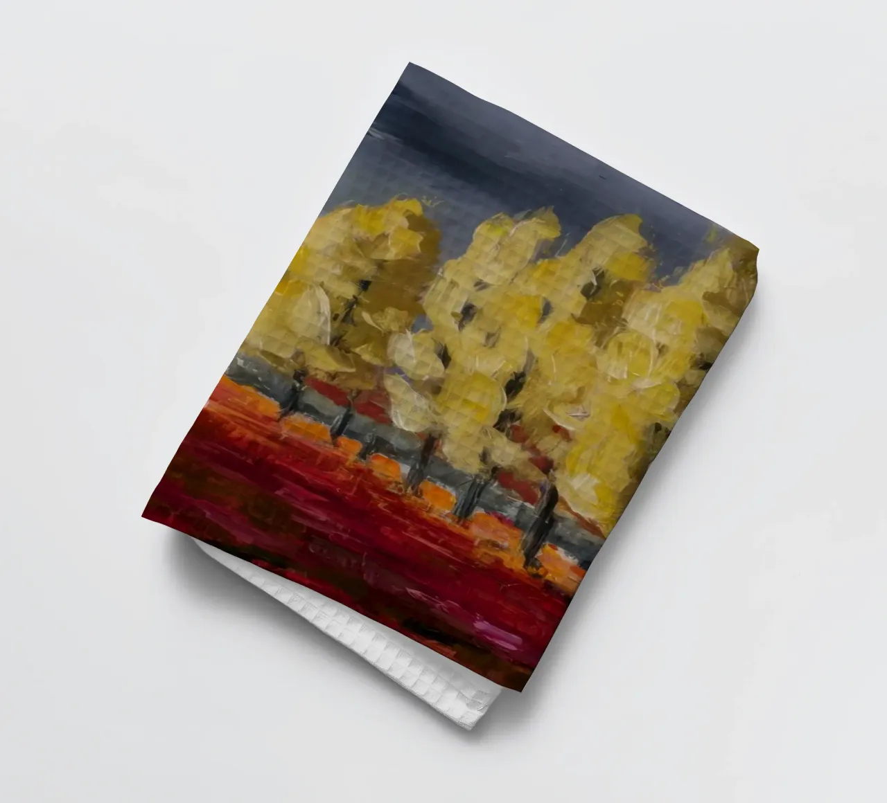 Riflessi d'oro d'autunno canovaccio da cucina da Angkasa Mist