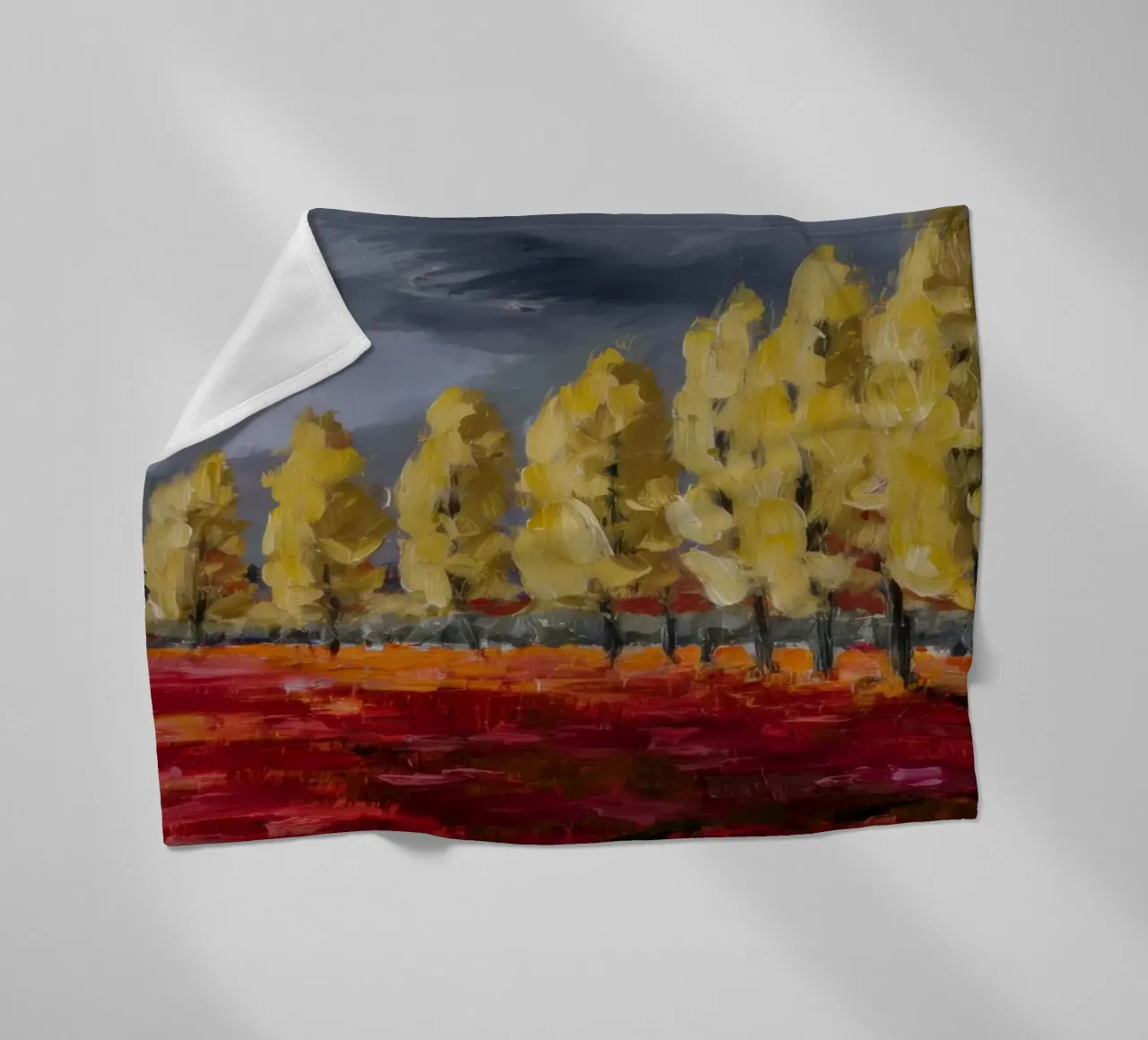 Riflessi d'oro d'autunno coperta in pile da Angkasa Mist