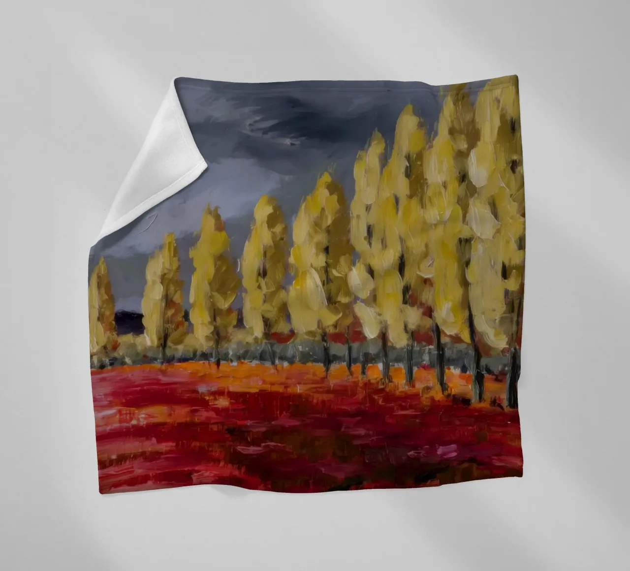 Riflessi d'oro d'autunno coperta in pile da Angkasa Mist