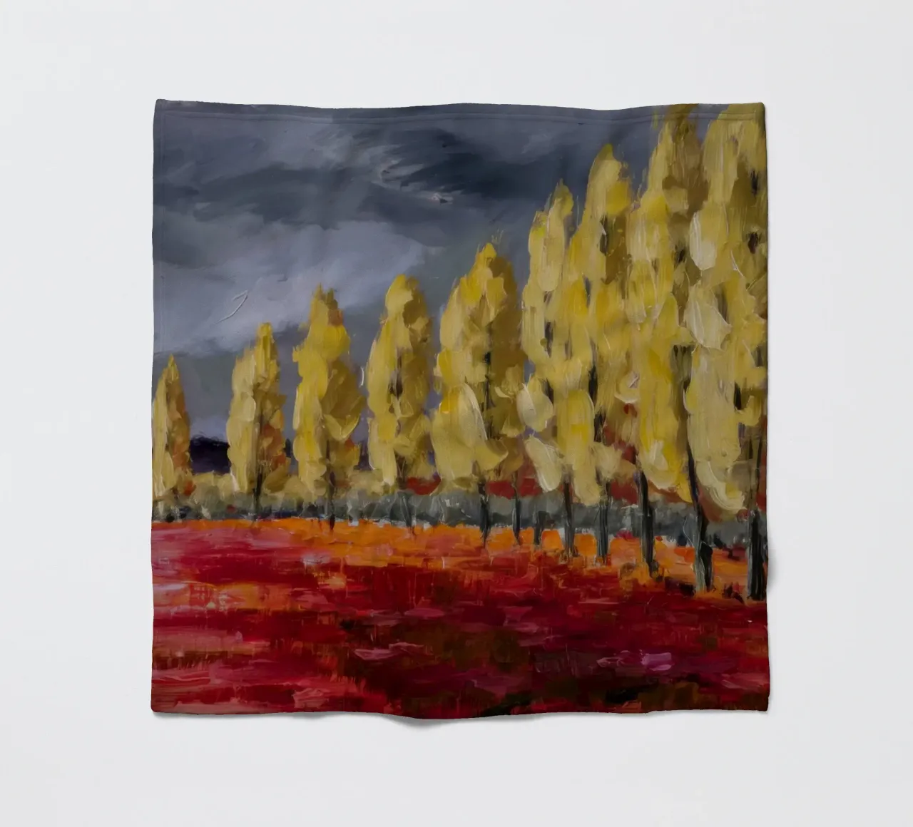 Riflessi d'oro d'autunno coperta in pile da Angkasa Mist