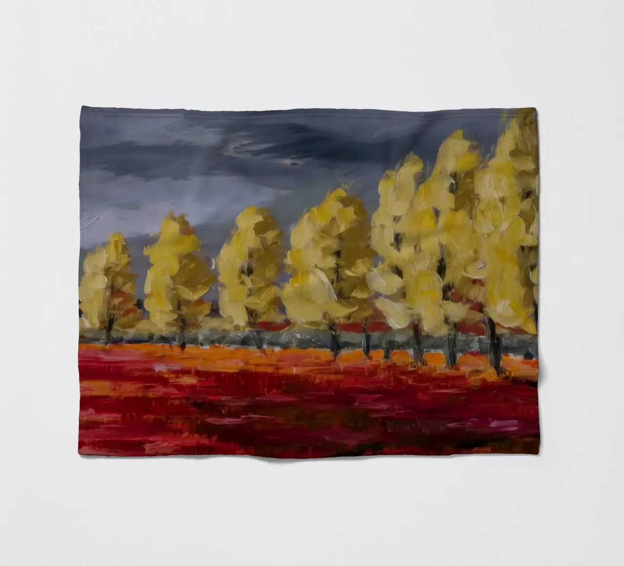 Riflessi d'oro d'autunno coperta in pile da Angkasa Mist
