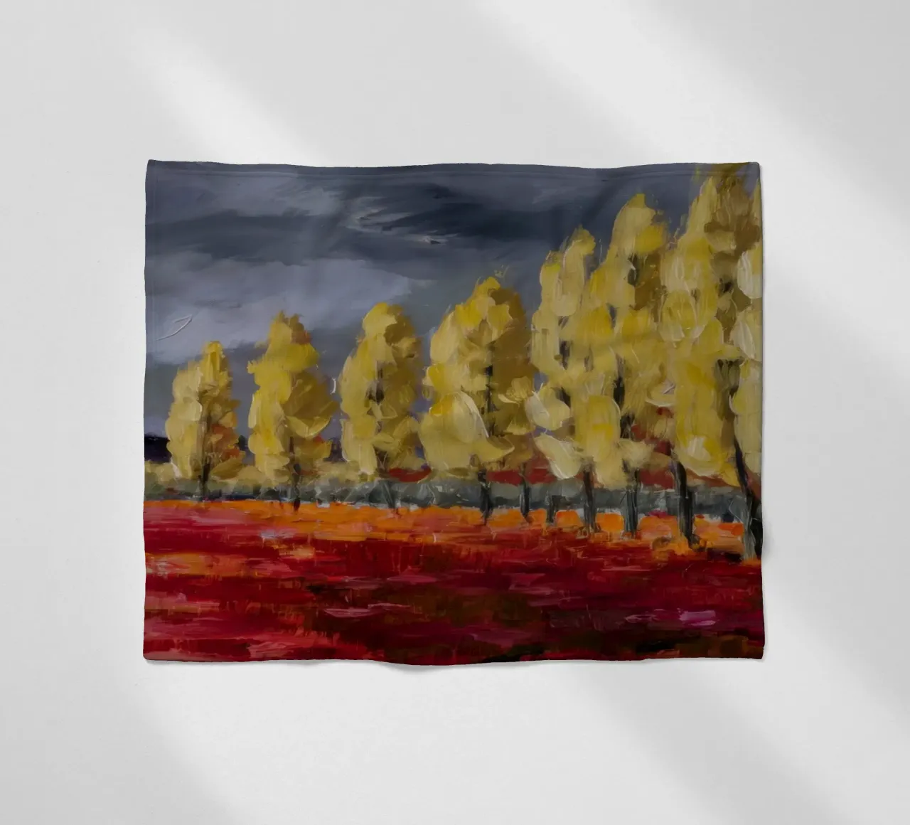 Riflessi d'oro d'autunno coperta in pile da Angkasa Mist