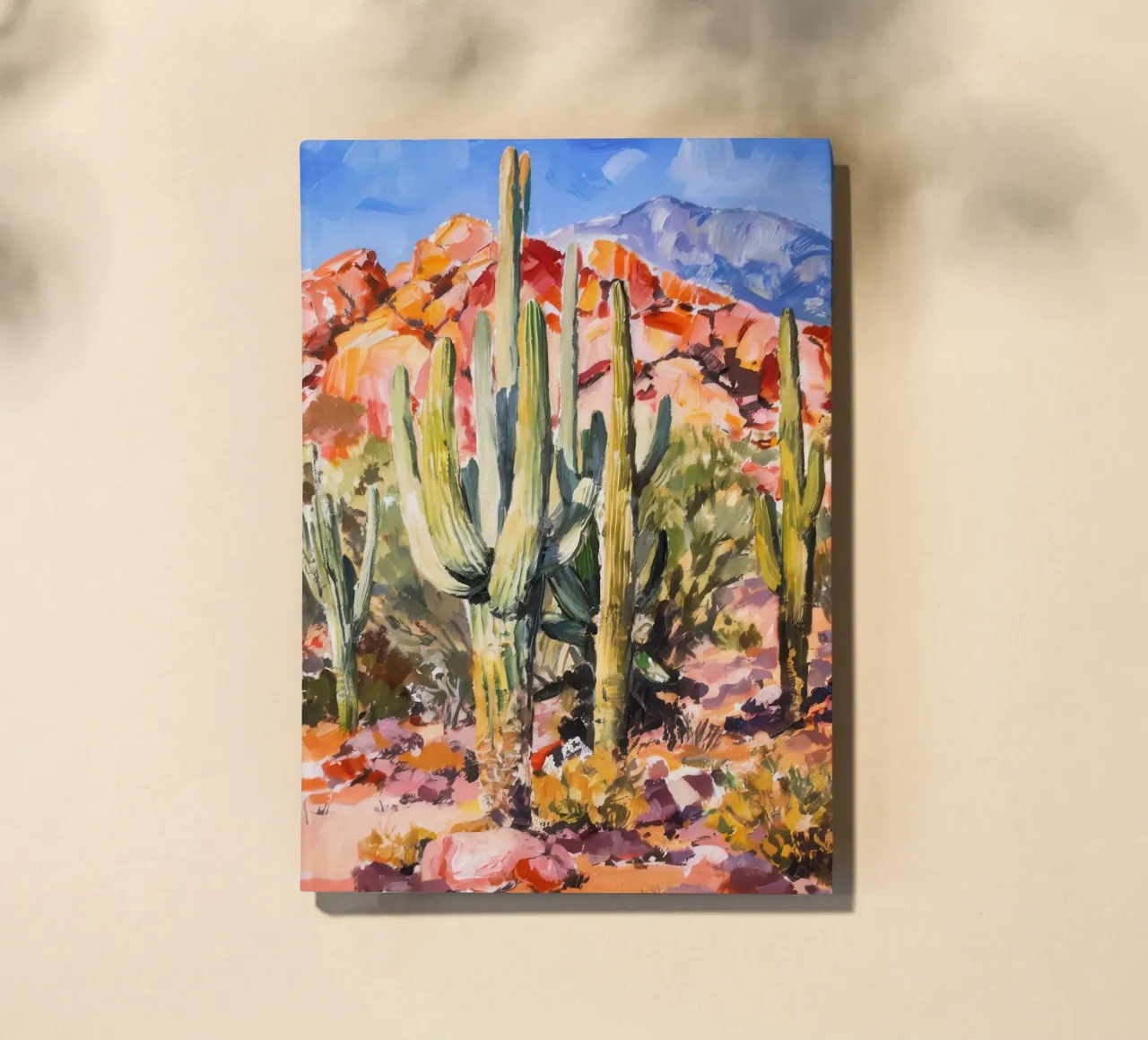 Desert Cactus Sentinel notebook by Angkasa Mist