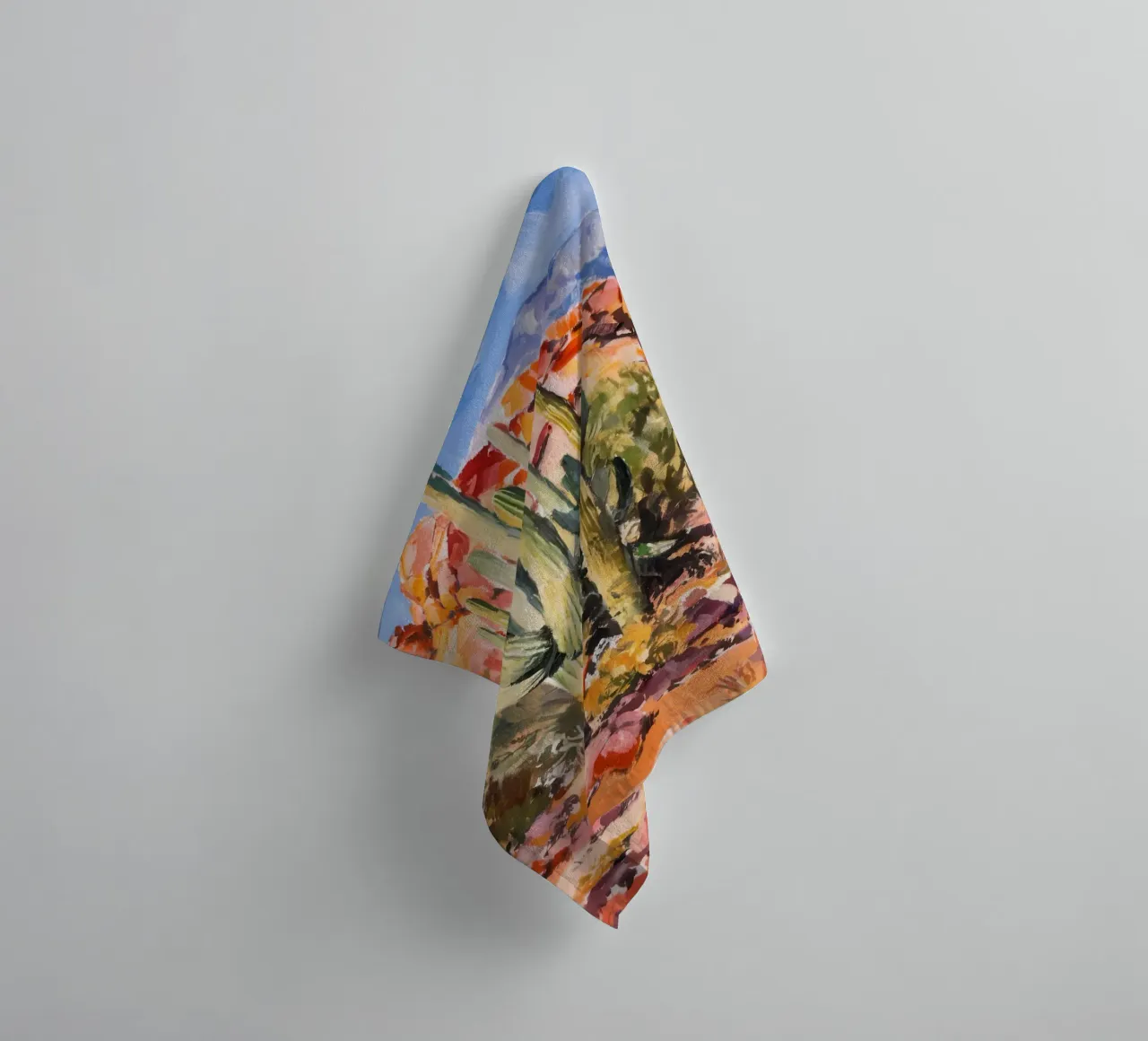 Desert Cactus Sentinel towel by Angkasa Mist