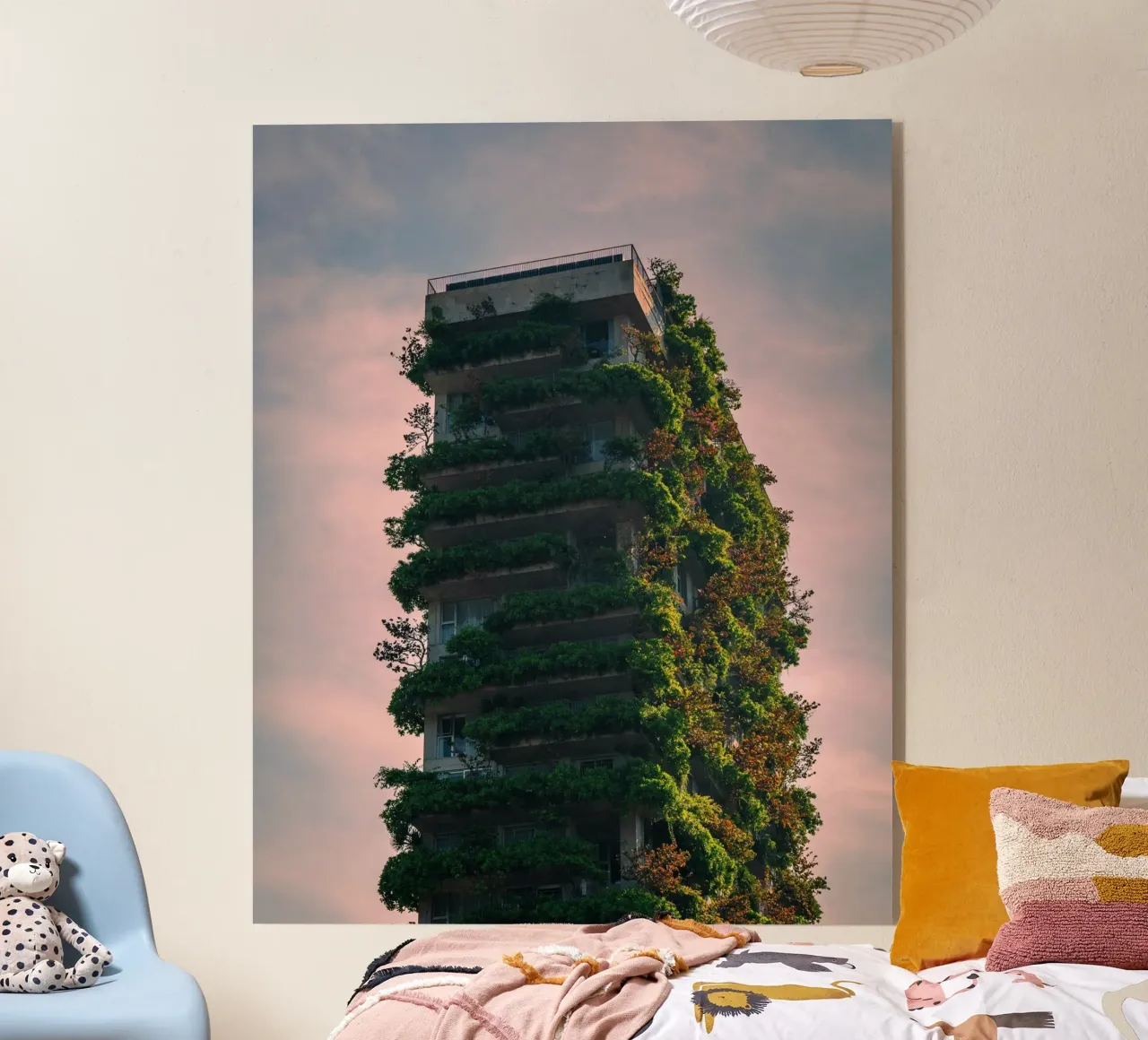 skyscape forest building plexiglass da feny