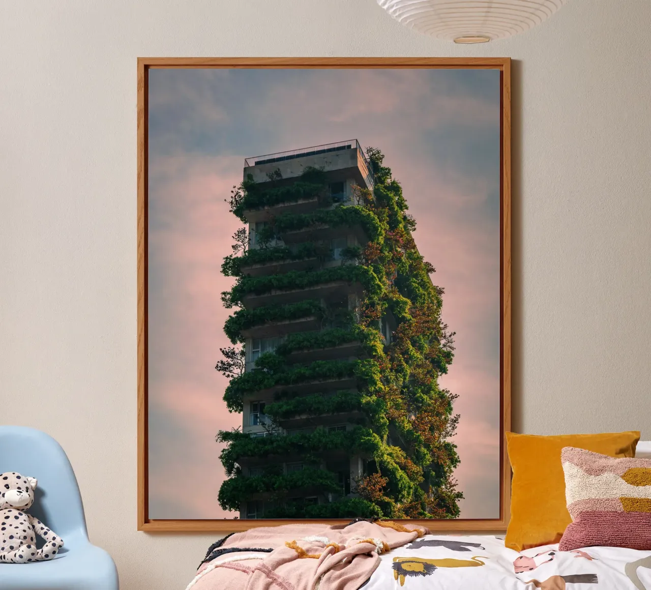 skyscape forest building alluminio dibond da feny