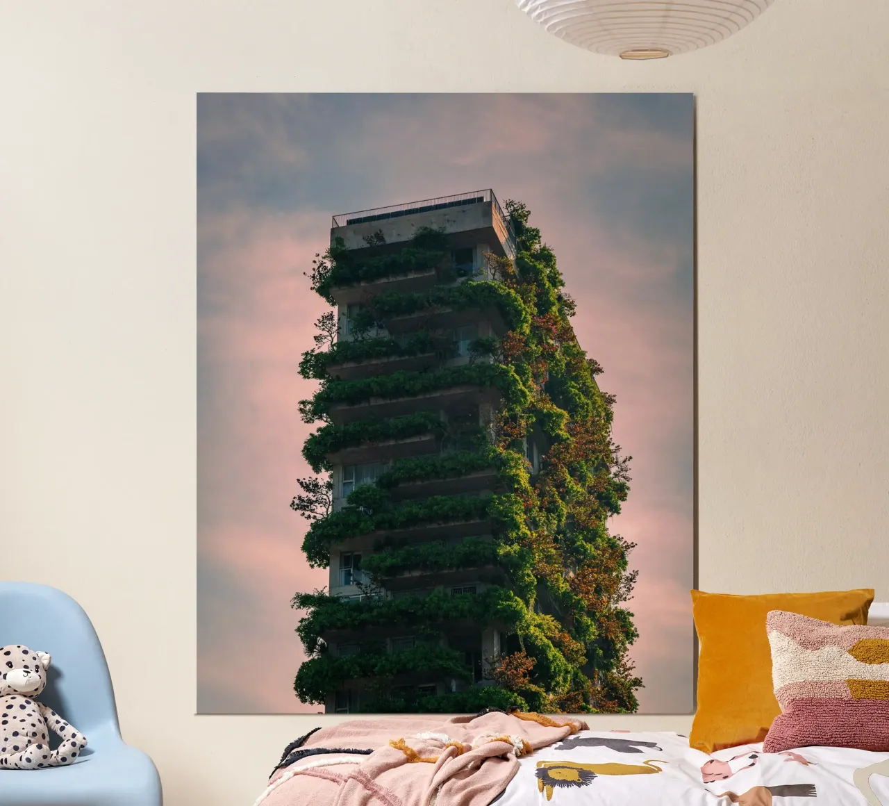 skyscape forest building carta hahnemühle da feny