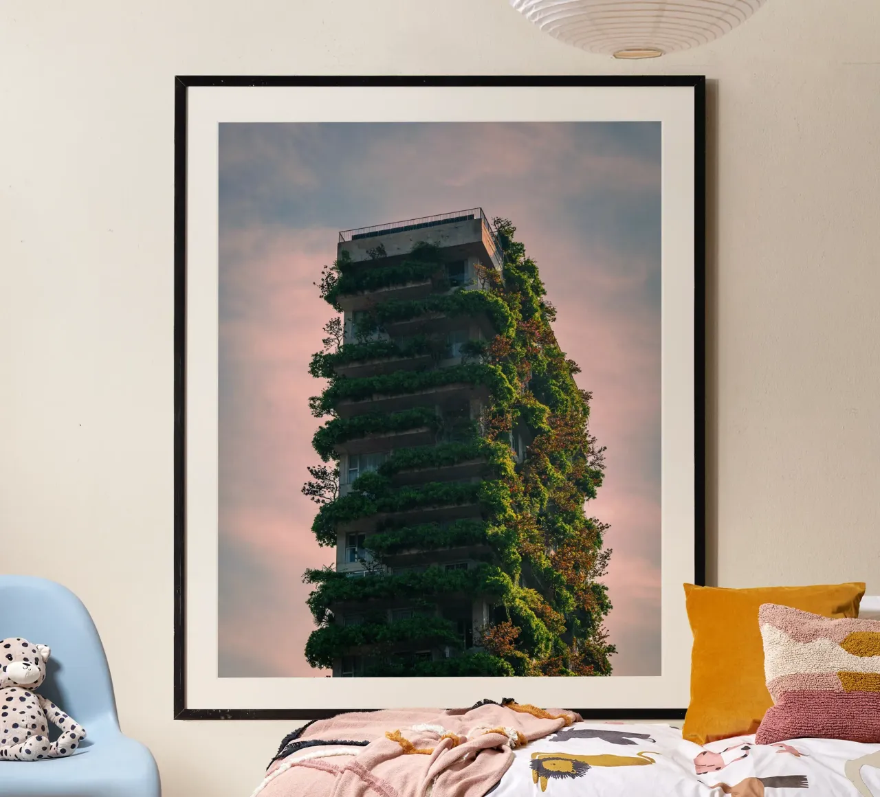 skyscape forest building carta hahnemühle da feny