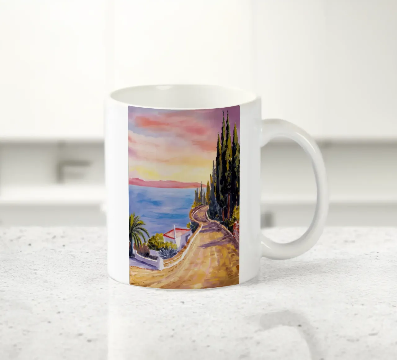 Discesa della strada costiera tazza in ceramica da Angkasa Mist