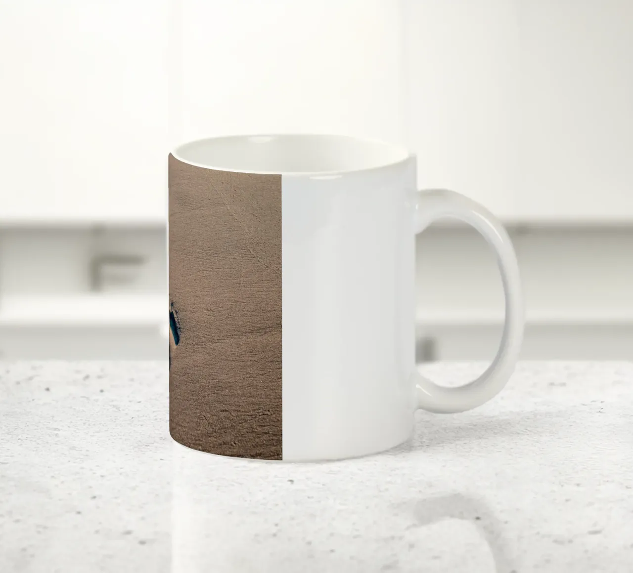 footprint walk tazza in ceramica da feny