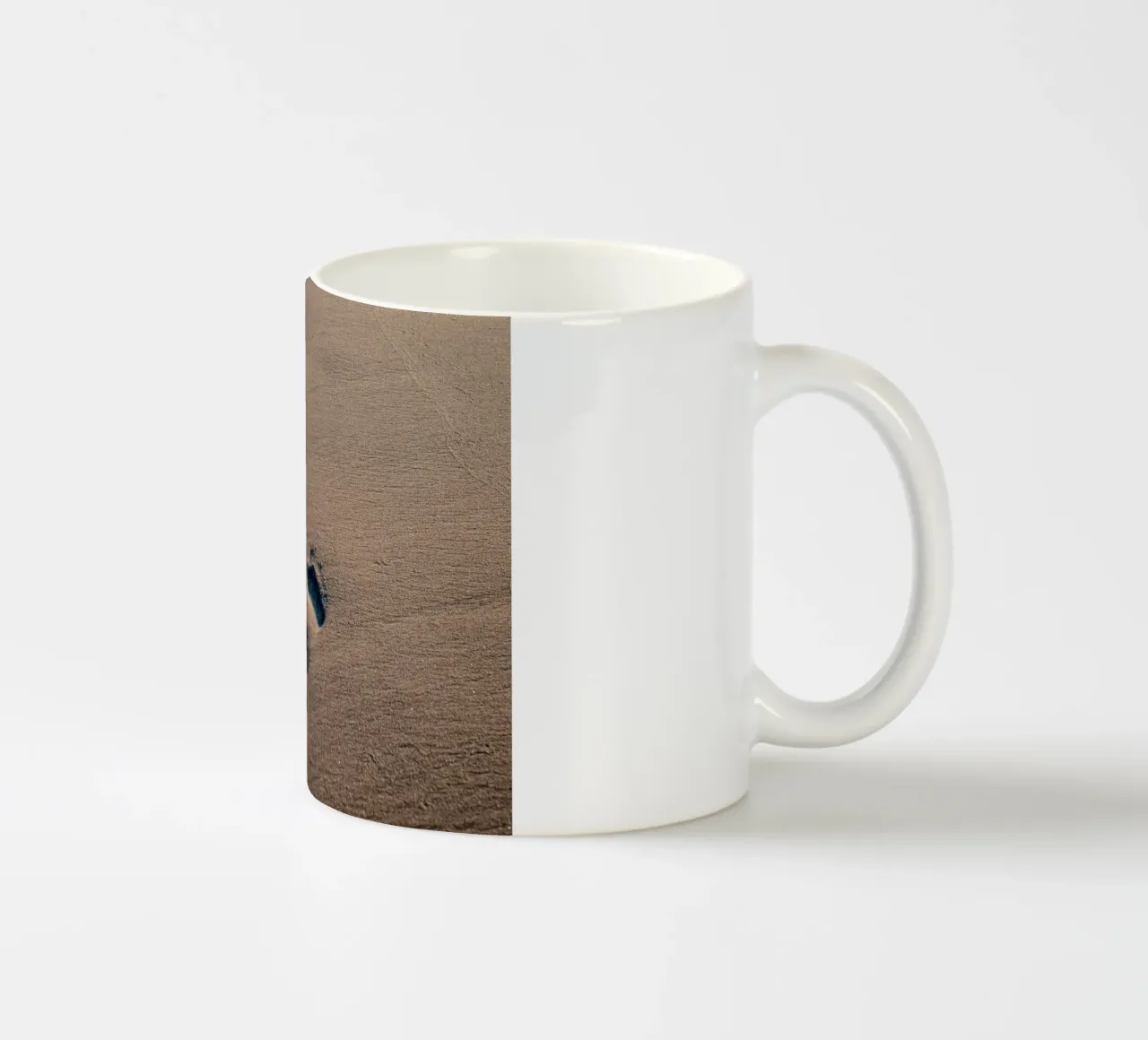 footprint walk tazza in ceramica da feny