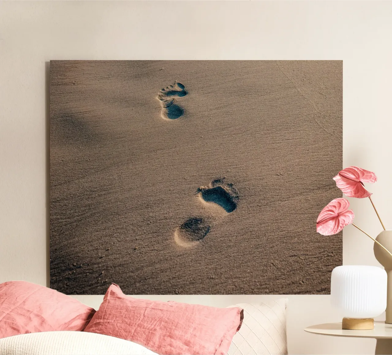 footprint walk alluminio dibond da feny