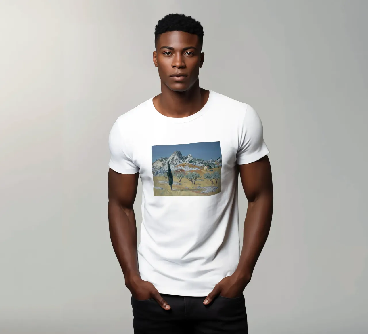 Paesaggio delle Alpilles t-shirt da Peteriespinoza Studio