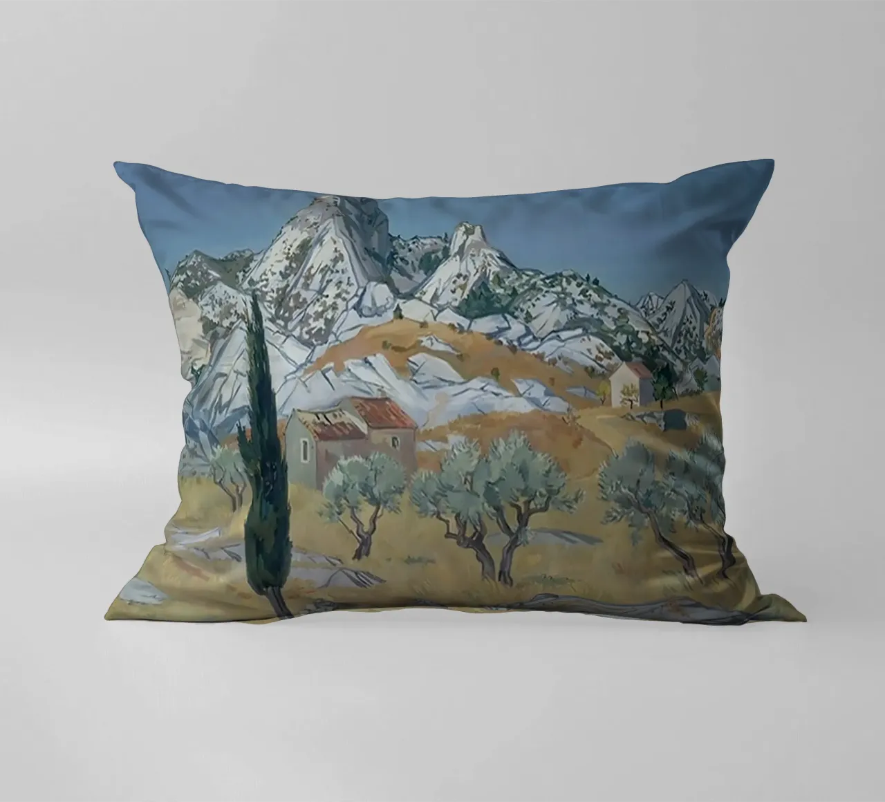 Paesaggio delle Alpilles cuscino da Peteriespinoza Studio