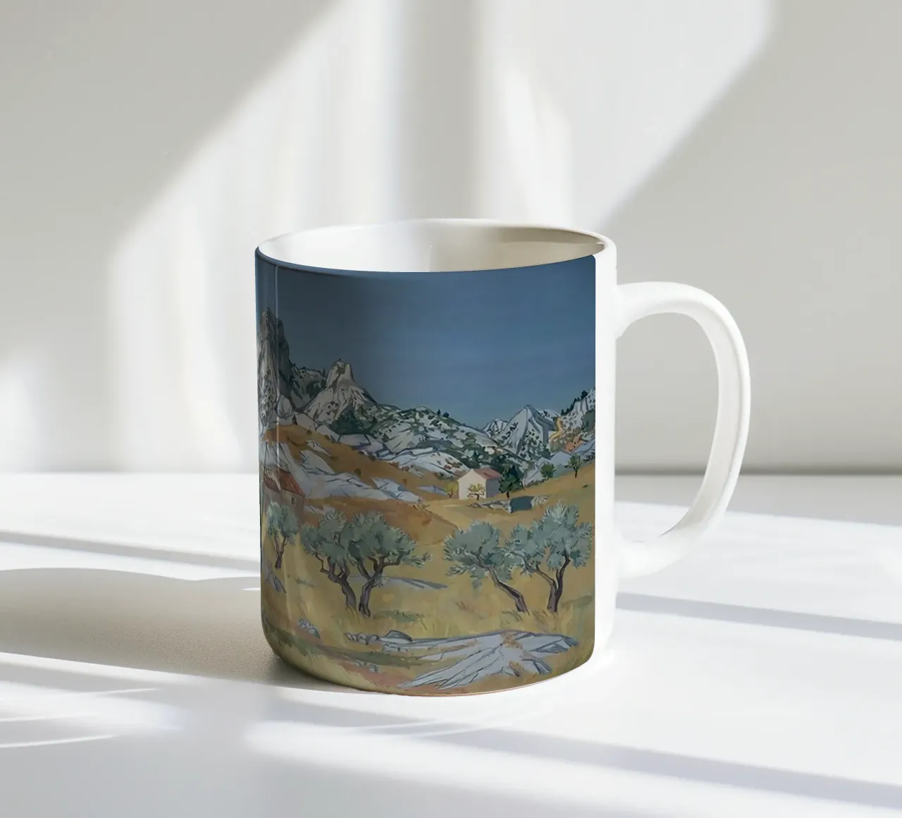 Paesaggio delle Alpilles tazza in ceramica da Peteriespinoza Studio