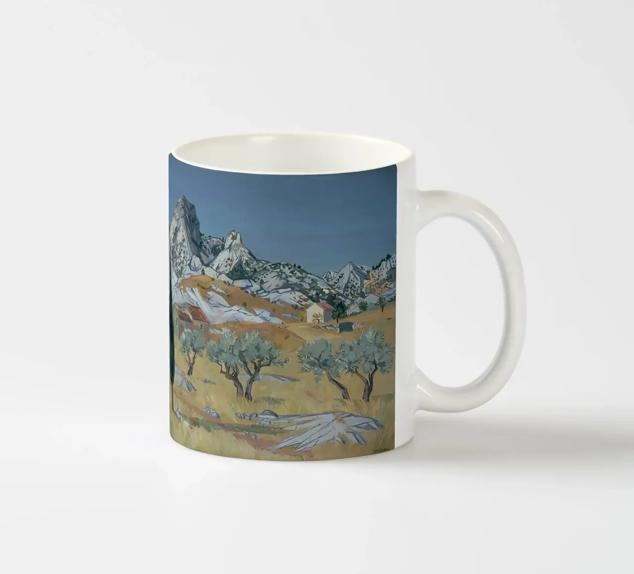 Paesaggio delle Alpilles tazza in ceramica da Peteriespinoza Studio